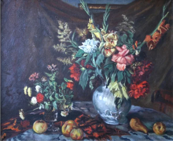 "Natiurmortas", 20 a. vid. Tapyba, natiurmortas, drobė, aliejus, 68x84 cm